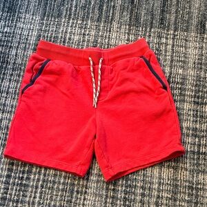 Kids Red Janie and Jack Drawstring Casual Shorts size 7